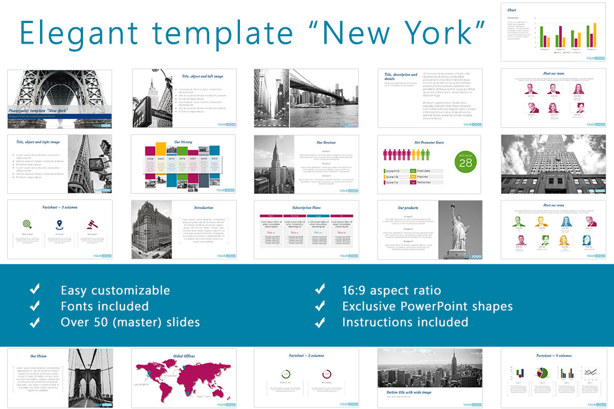 Elegant PP template New York, a Presentation Template by DutchDigitalDesign (Photo 1 of 22)