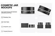 Cosmetic Jar Mockups, a Packaging Mockup by Mockups Girl (Thumbnail 1 of 5)
