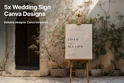 Wedding Sign Canva Templates, a Poster Template by Navia Gruber (Thumbnail 1 of 3)