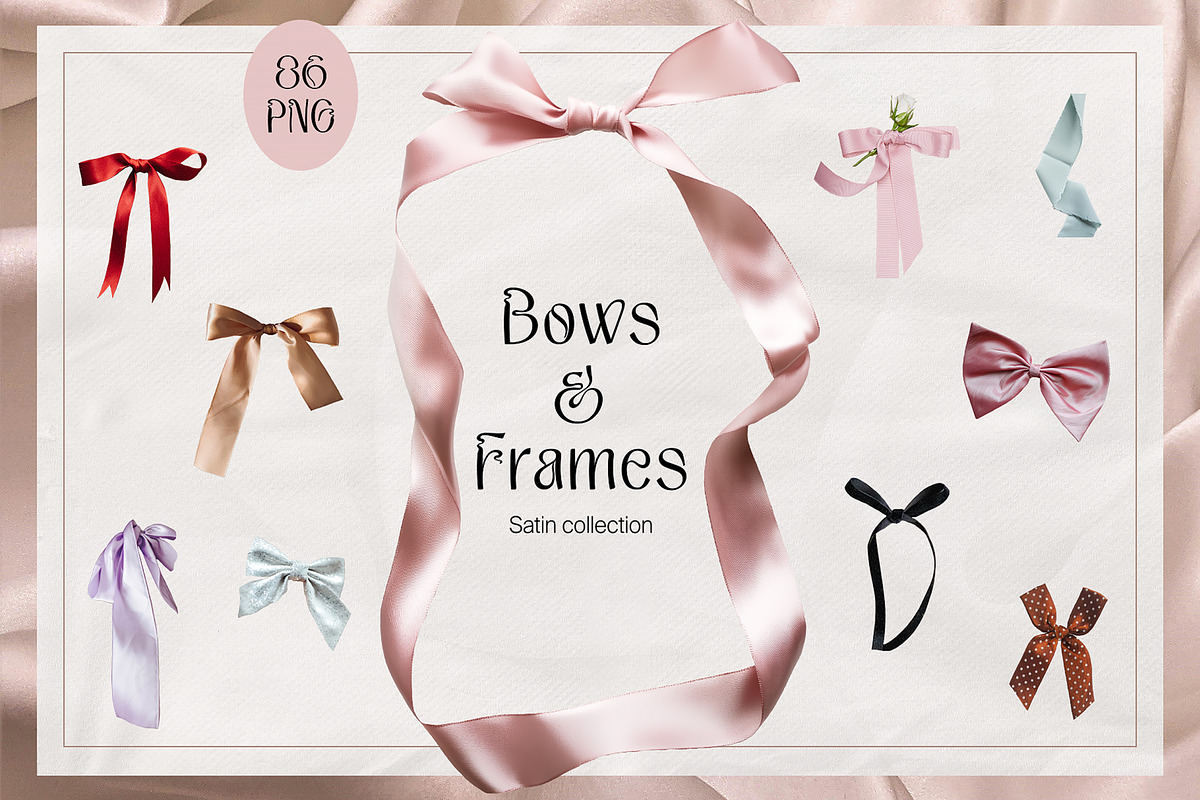 Satin bows & frames collection, an Object Graphic by divanovskaya_nv (Photo 1 of 11)