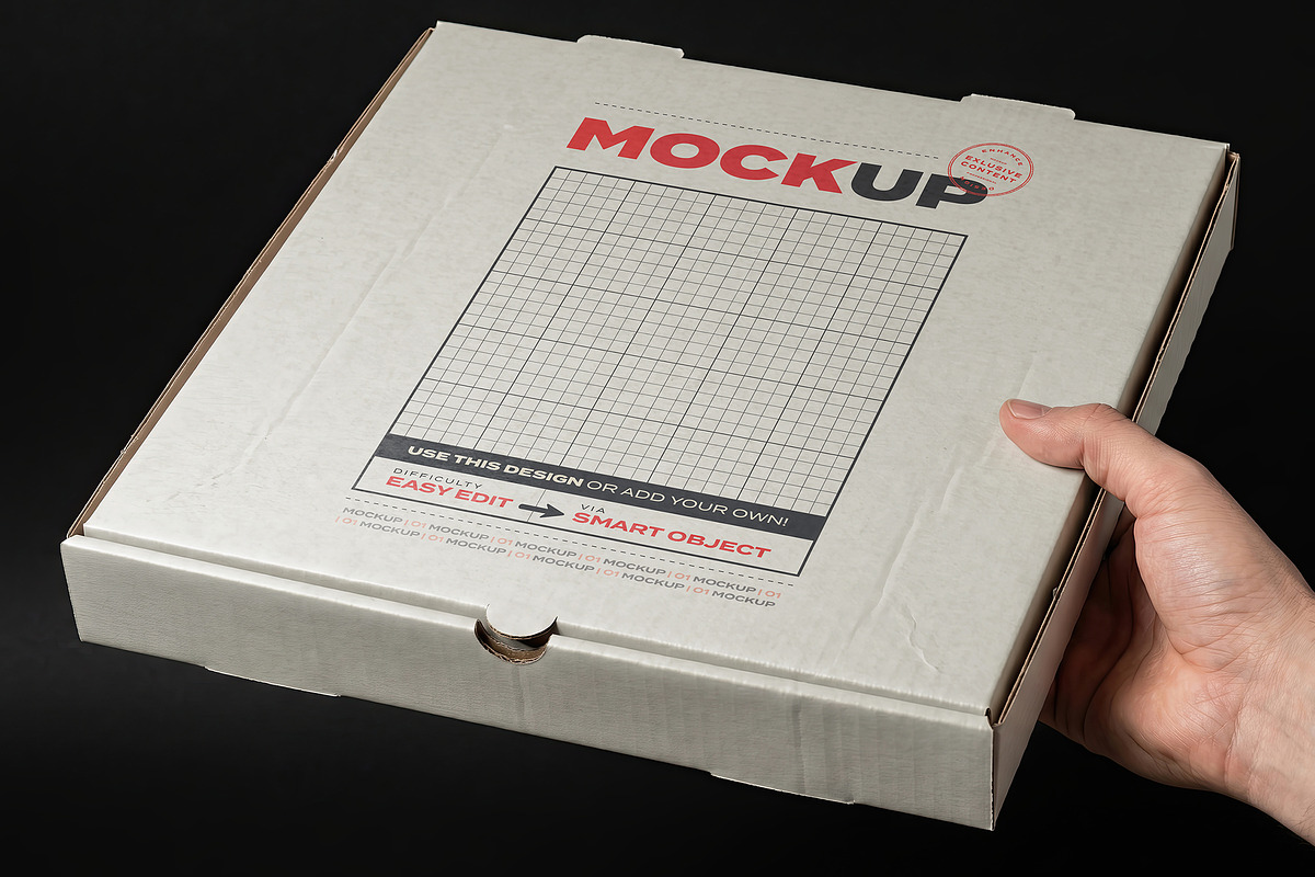 Pizzeria Mockups Collection, a Packaging Mockup by Luuqas Design (Photo 3 of 6)