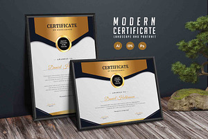 172. Modern Certificate Template