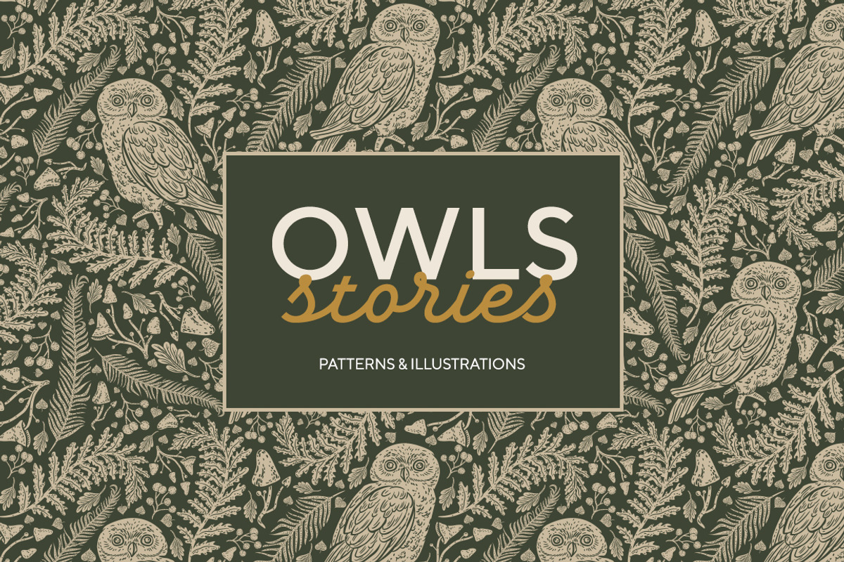 Owls graphic collection, a Decorative Illustration by Piñata (Photo 1 of 17)