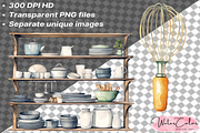 Kitchen Utensils Collection Clipart, a Food Illustration by Watercolor Digital (Thumbnail 5 of 9)