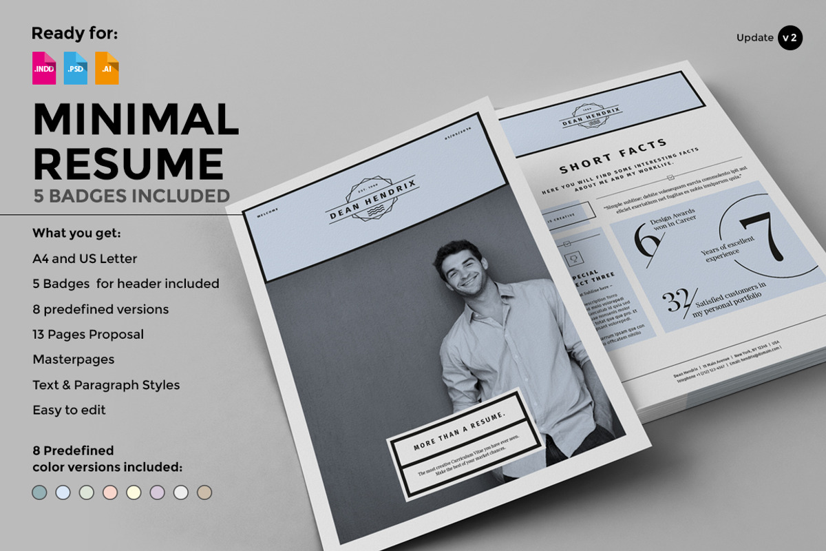 Resume - CV - Portfolio, a Resume Template by Egotype (Photo 1 of 5)