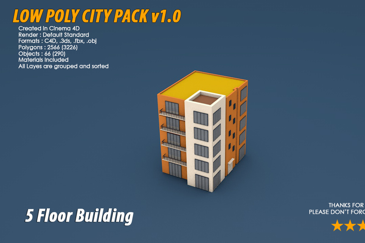 Low Poly City Pack 1, an Architecture 3D Model by multimedia4ds (Photo 26 of 40)