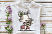 whimsical Santa reindeer clipart, an Illustration by CraftArtStudio (Thumbnail 5 of 6)