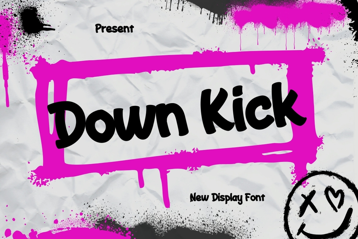 Down Kick, a Script Font by elevencreateam (Photo 1 of 8)