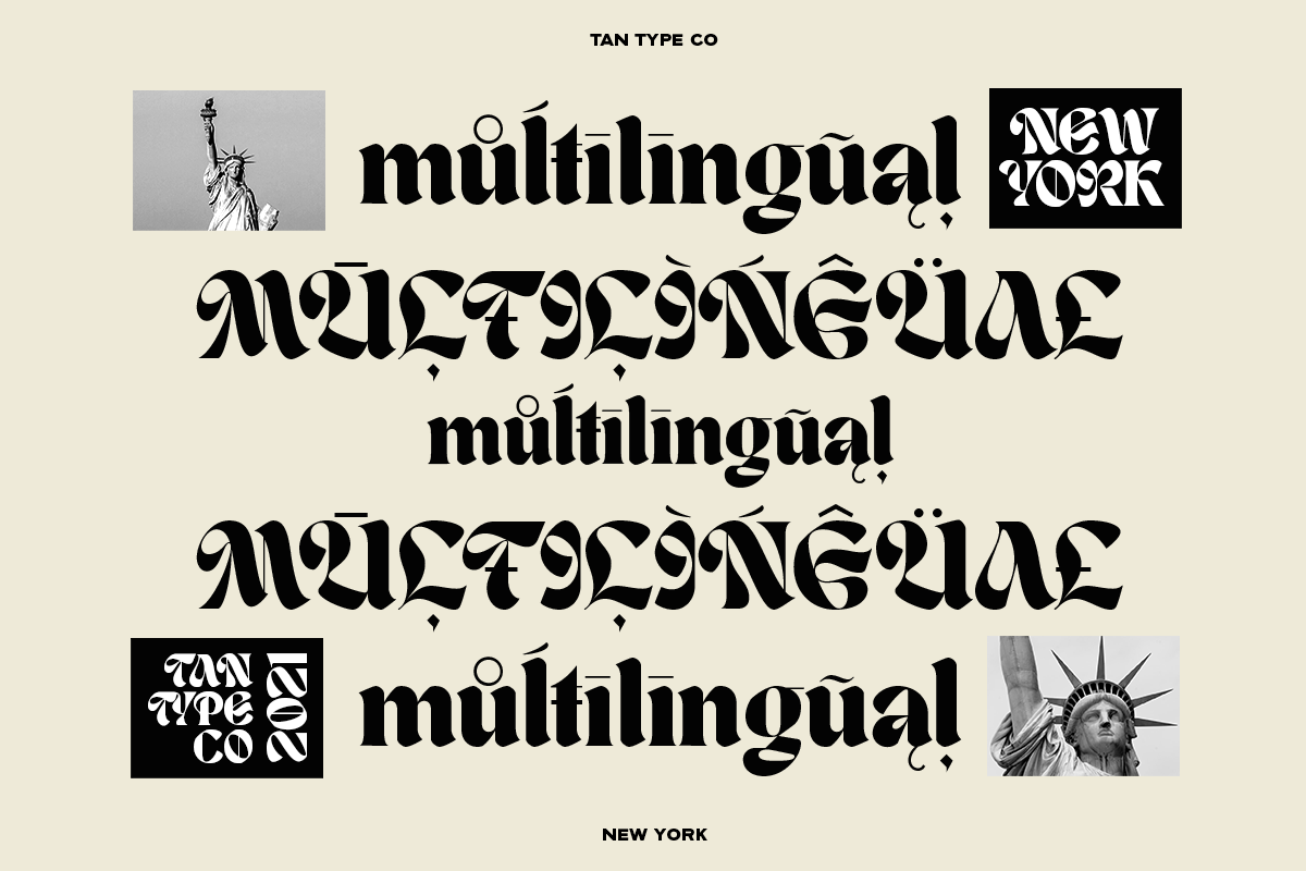 TAN - NEW YORK, a Blackletter Font by TanType (Photo 12 of 15)