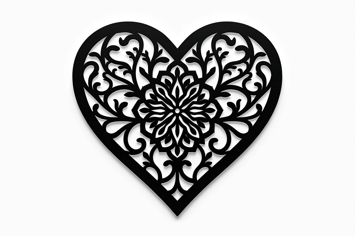 Layered Heart Mandala with Floral, an Illustration by Amazin_art (Photo 8 of 16)