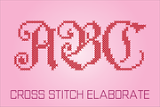 Cross Stitch Display Font Bundle, a Font by GG Design (Thumbnail 20 of 23)