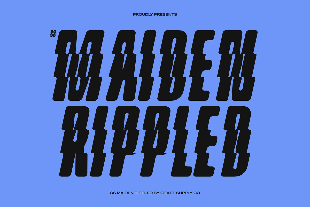 CS Maiden Rippled, a Sans Serif Font by Craft Supply Co. (Photo 1 of 8)