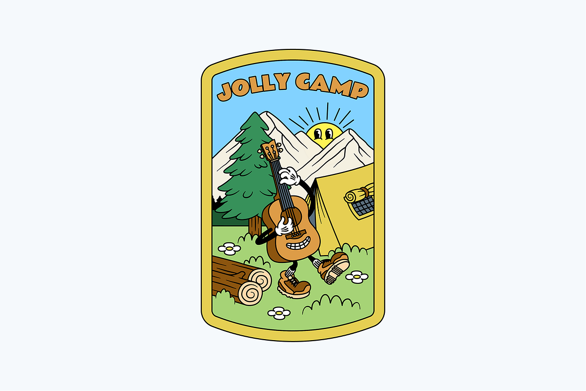 Camping Club Cartoon Characters, an Illustration by The Isian (Photo 10 of 18)