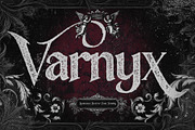 Varnyx - Romance Horror Font Family, a Blackletter Font by Inviline.co (Thumbnail 1 of 15)