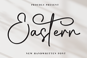 Eastern | Script Font, a Handwritten Font by Scratchones (Thumbnail 1 of 9)