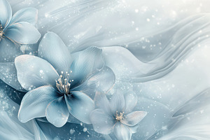 Floral marble texture mixing ice, a Photo by Pavel_design