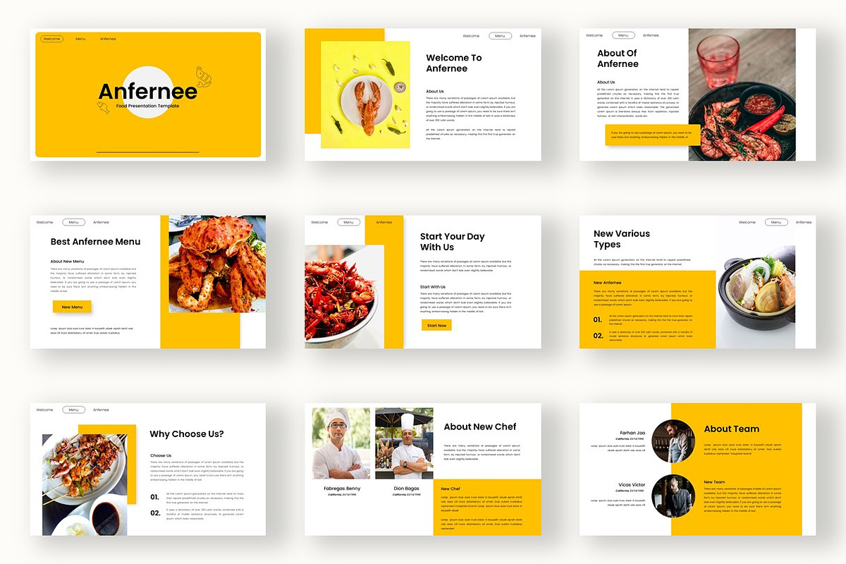 Anfernee - Food Google Slide preview 2