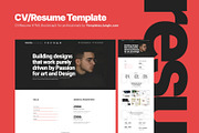 Richard - CV Resume HTML Website, a HTML Template by TemplatesJungle (Thumbnail 1 of 3)