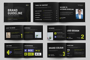 Brand Guidelines Template Layout, a Brochure Template by ContestDesign
