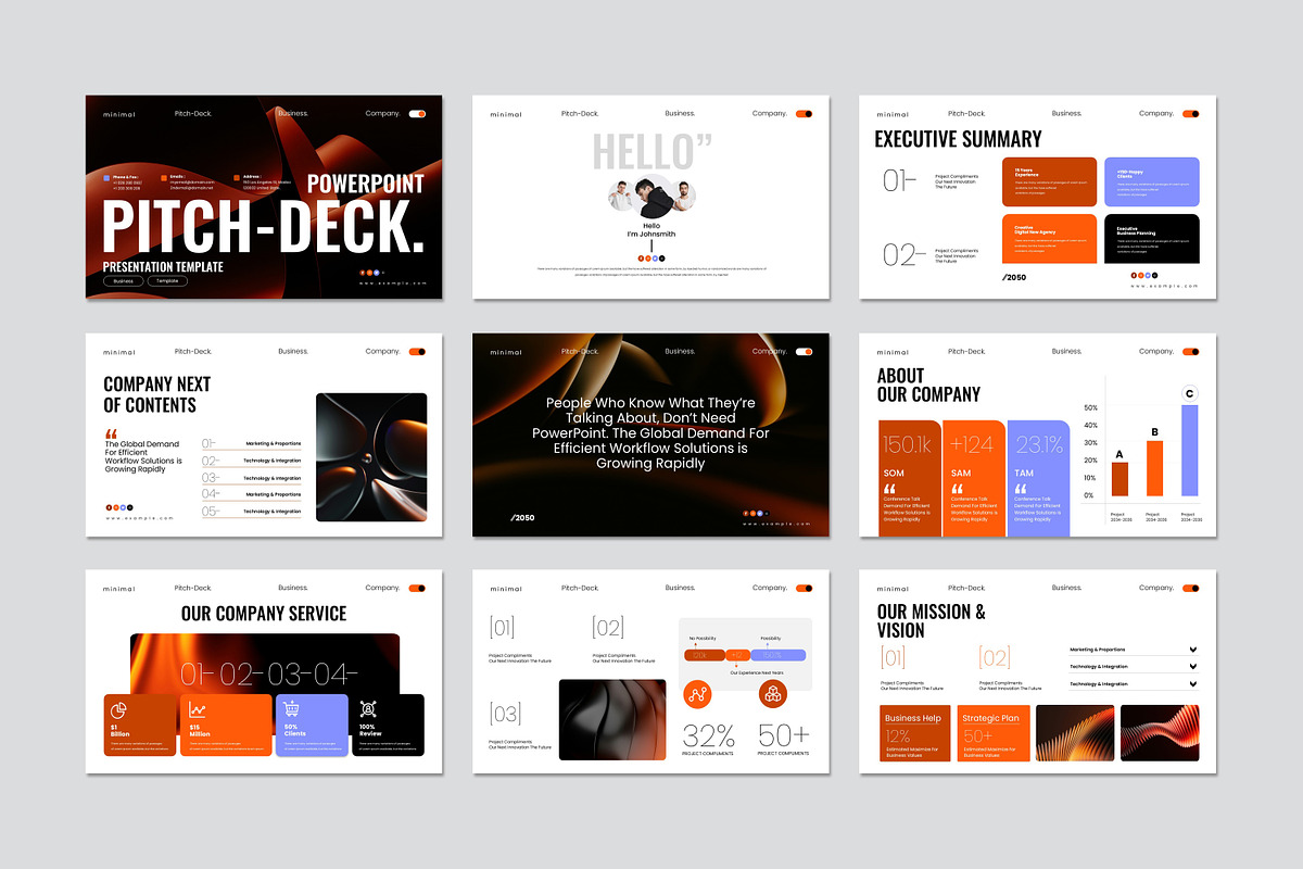 Minimal Pitch-Deck Presentation, a Presentation Template by Slide-Agency (Photo 6 of 8)