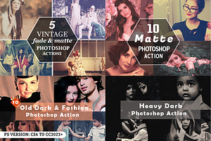 26 Dark & Matte Photoshop Actions