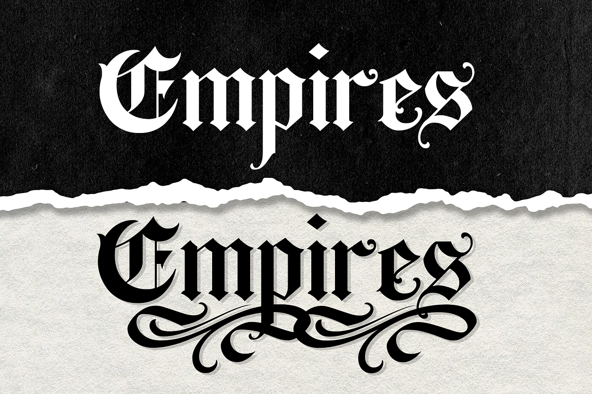 Bugenvil Modern Blackletter, a Blackletter Font by dansdesign (Photo 2 of 8)