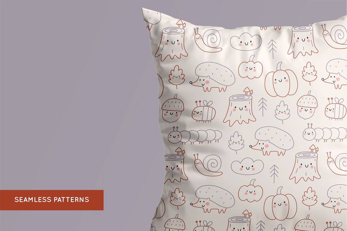 Cute Autumn - doodle style clipart, a Decorative Illustration by Barkova Nadya (Photo 3 of 7)