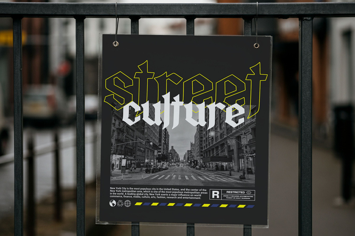 Rittual - Blackletter Typeface, a Blackletter Font by Arendxstudio (Photo 6 of 8)