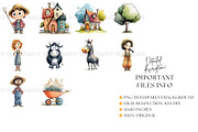 Quirky Farmhouse Clipart Bundle, an Animal Illustration by Nicole Branger Art (Thumbnail 9 of 20)