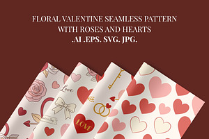 Valentine Love Seamless Pattern
