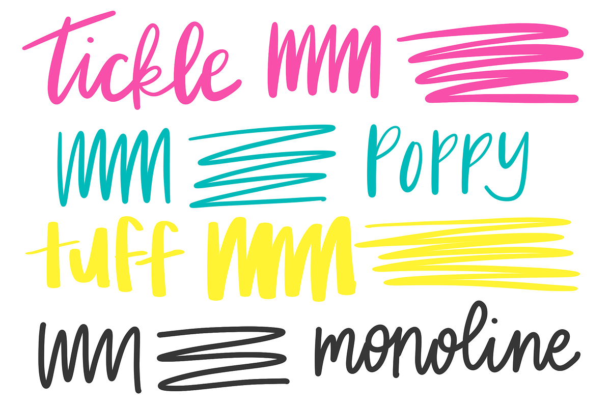 Procreate Lettering 4-Brush Bundle preview 7
