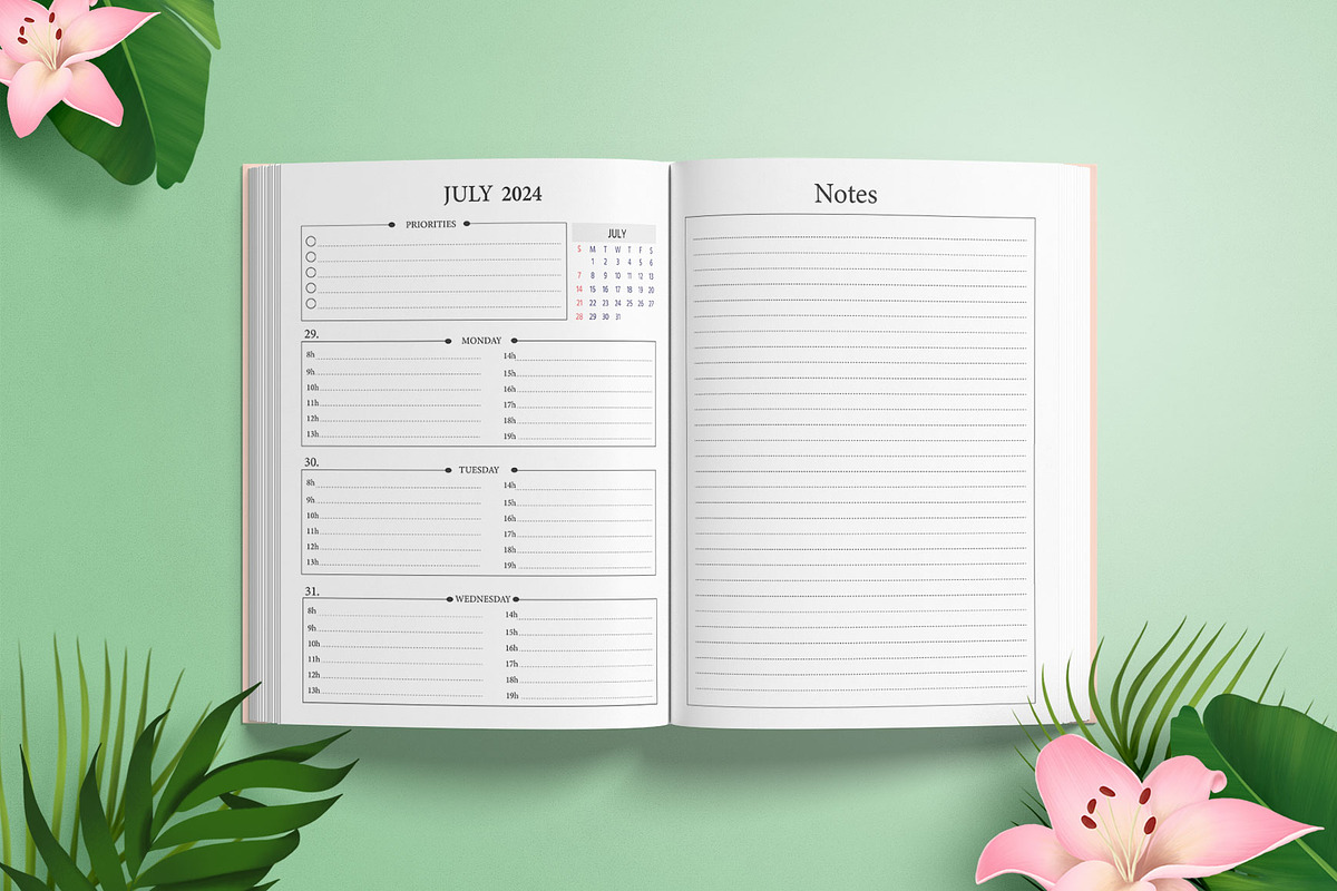 Editable 2023-2024 Academic planner, a Stationery Template by Designmela01 (Photo 9 of 9)