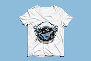 whale in astronaut helmet, an Animal Illustration by gunaonedesign (Thumbnail 4 of 4)