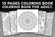 Intricate Mandala Coloring Set, an Illustration by hafijul (Thumbnail 1 of 11)