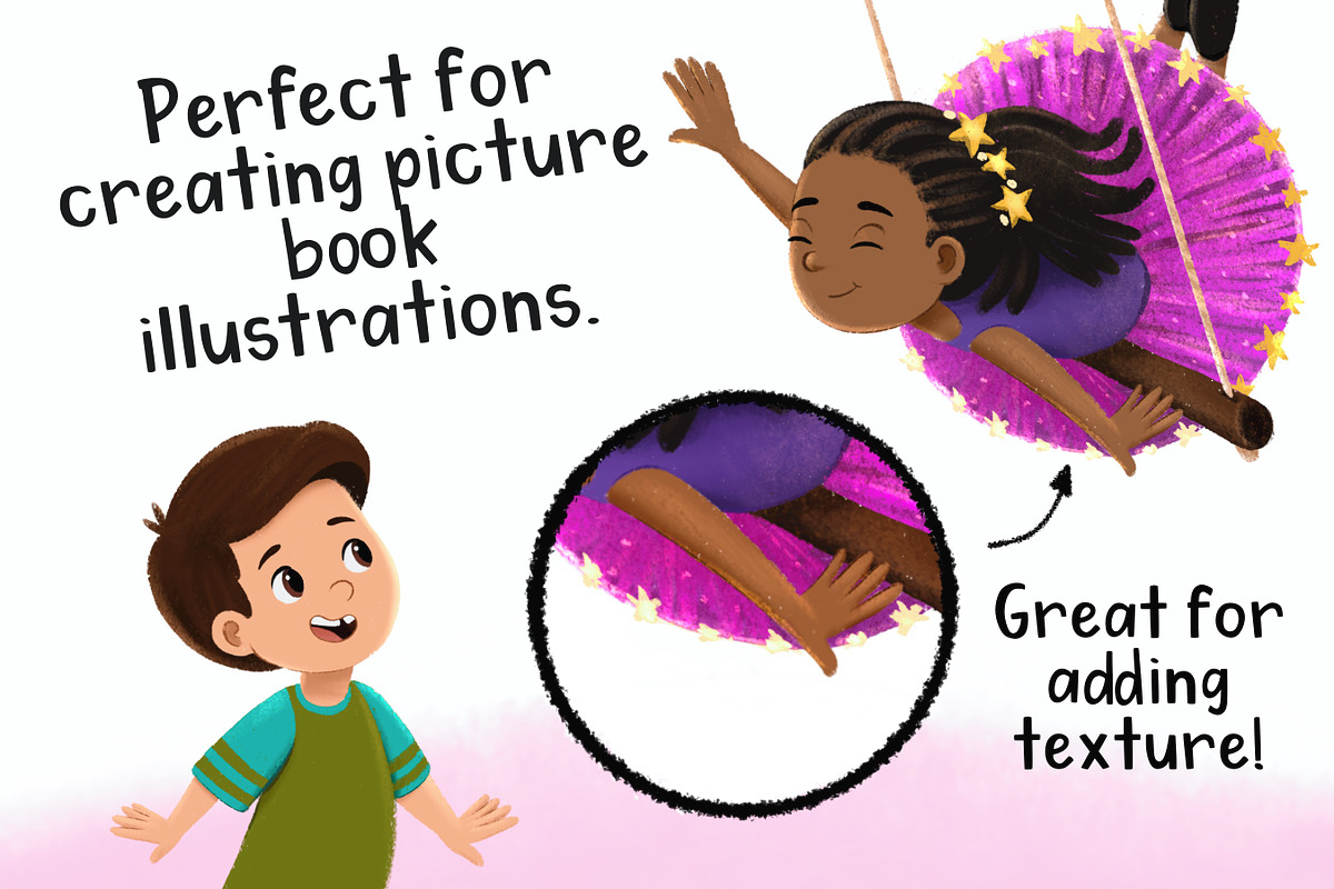 Crayon Procreate Brush pack, a Brush Add-On by Brushed Rose (Photo 2 of 3)