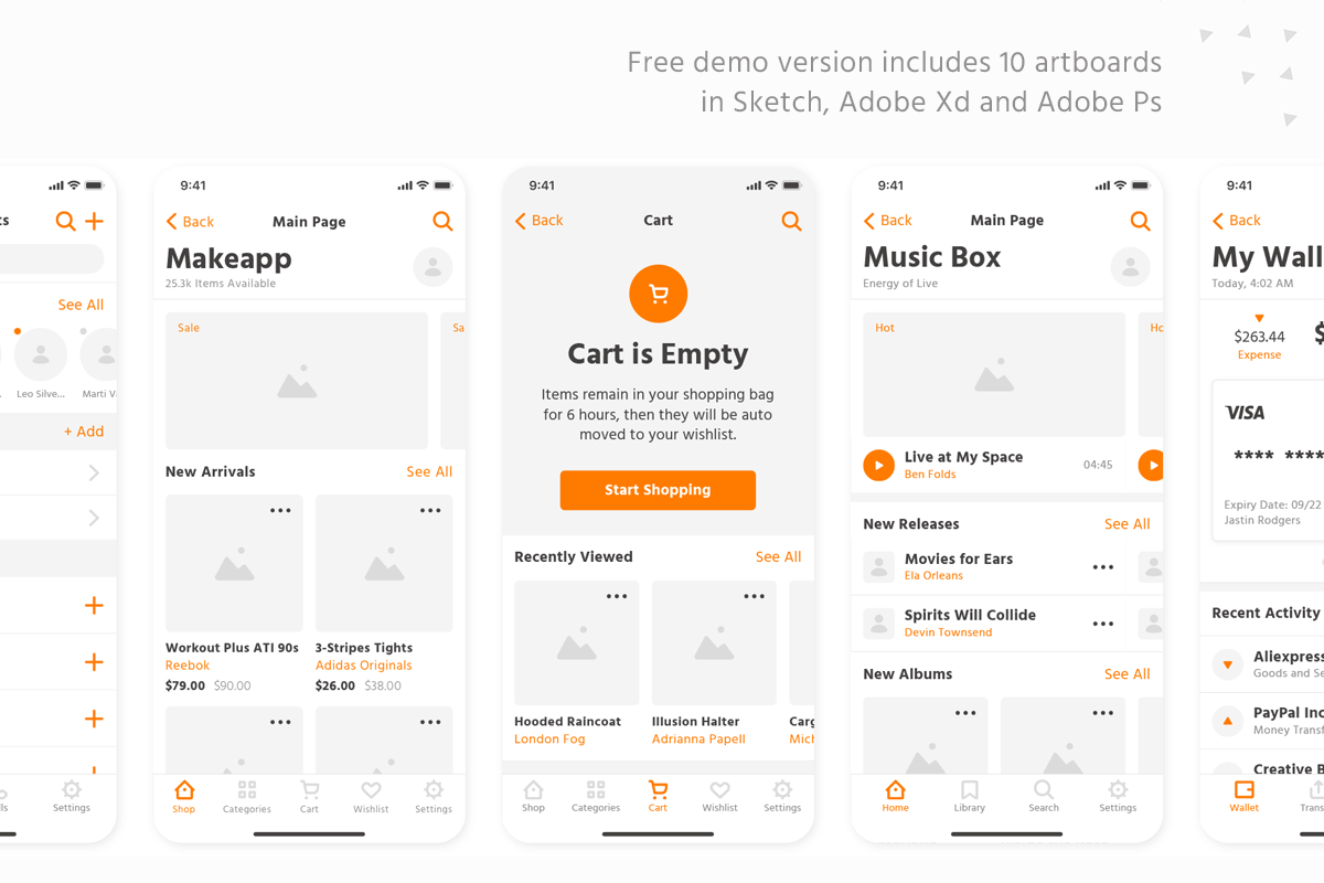 Makeapp Wireframe Kit, a Wireframe Template by Singlayn (Photo 7 of 7)