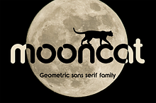 Mooncat font family