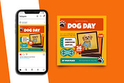 National Dog Day Instagram Post, a Social Media Template by Artnivora.Std (Thumbnail 2 of 6)
