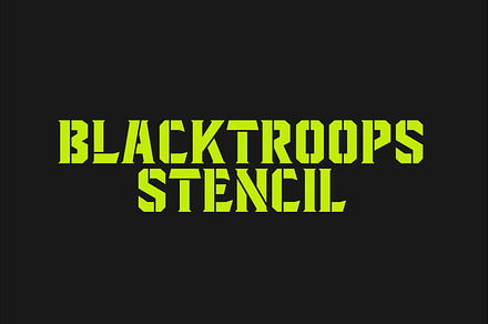 Blacktroops Stencil