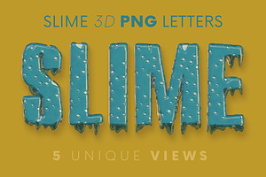 Slime Letters - PNG Alphabet