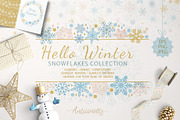 Sparkling snowflakes collection, a Seasonal Illustration by antuanetto (Thumbnail 1 of 16)