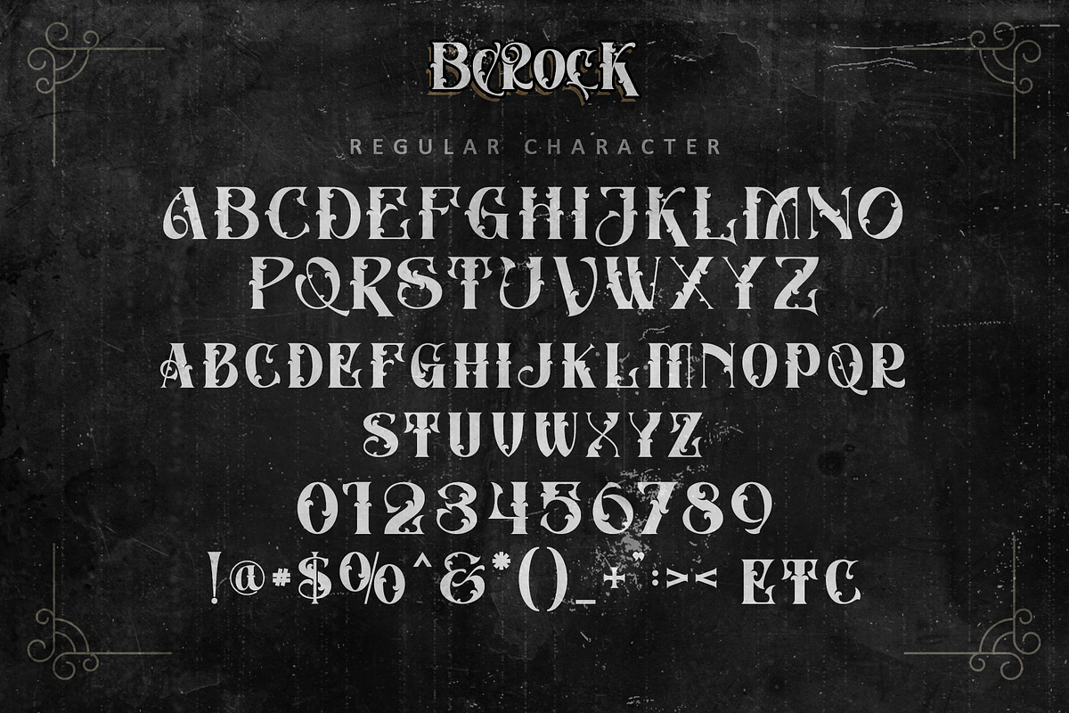 Berock, a Blackletter Font by Letterara (Photo 11 of 15)