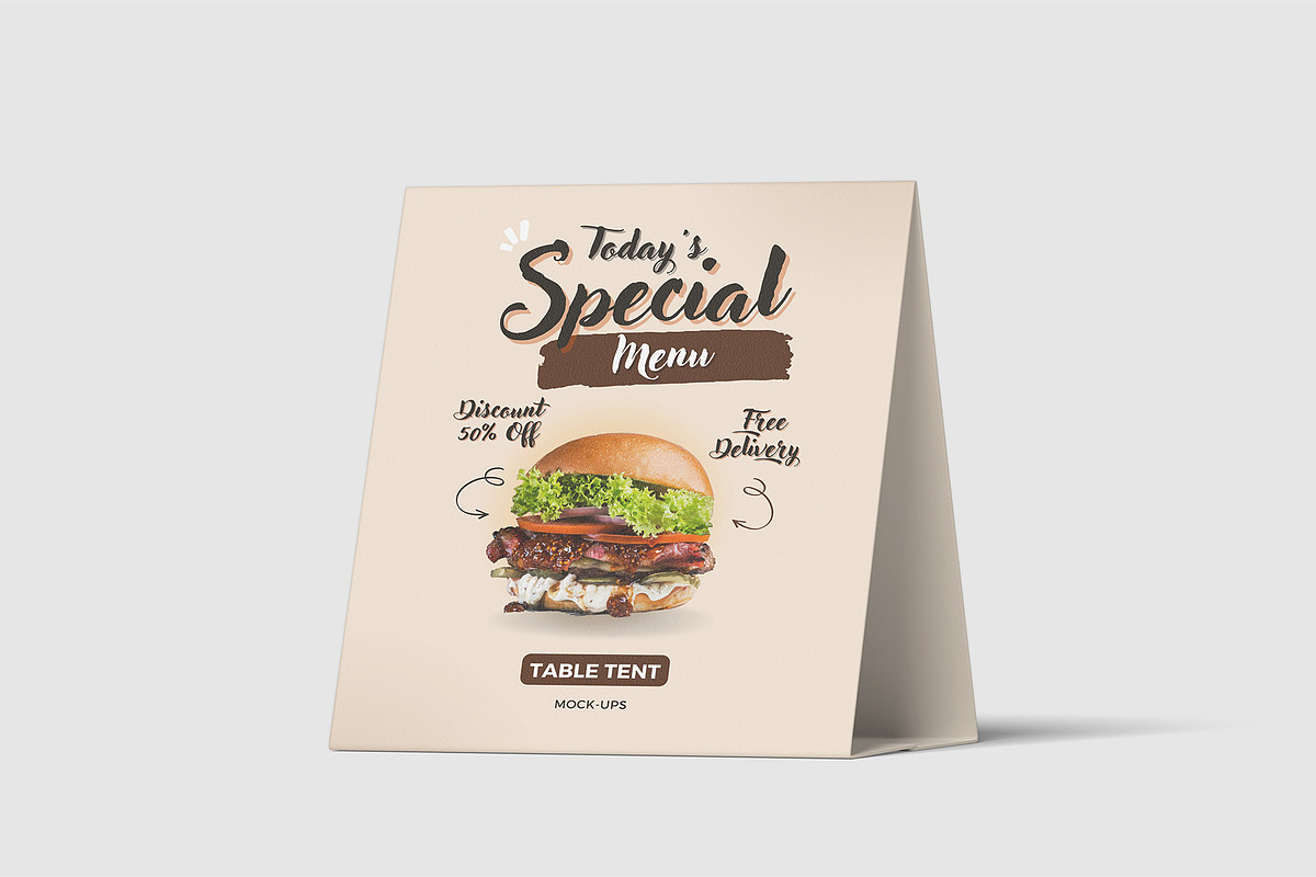 Table Tent Mockups | Table Card, an Advertising Mockup by Compositing Studio (Photo 6 of 20)