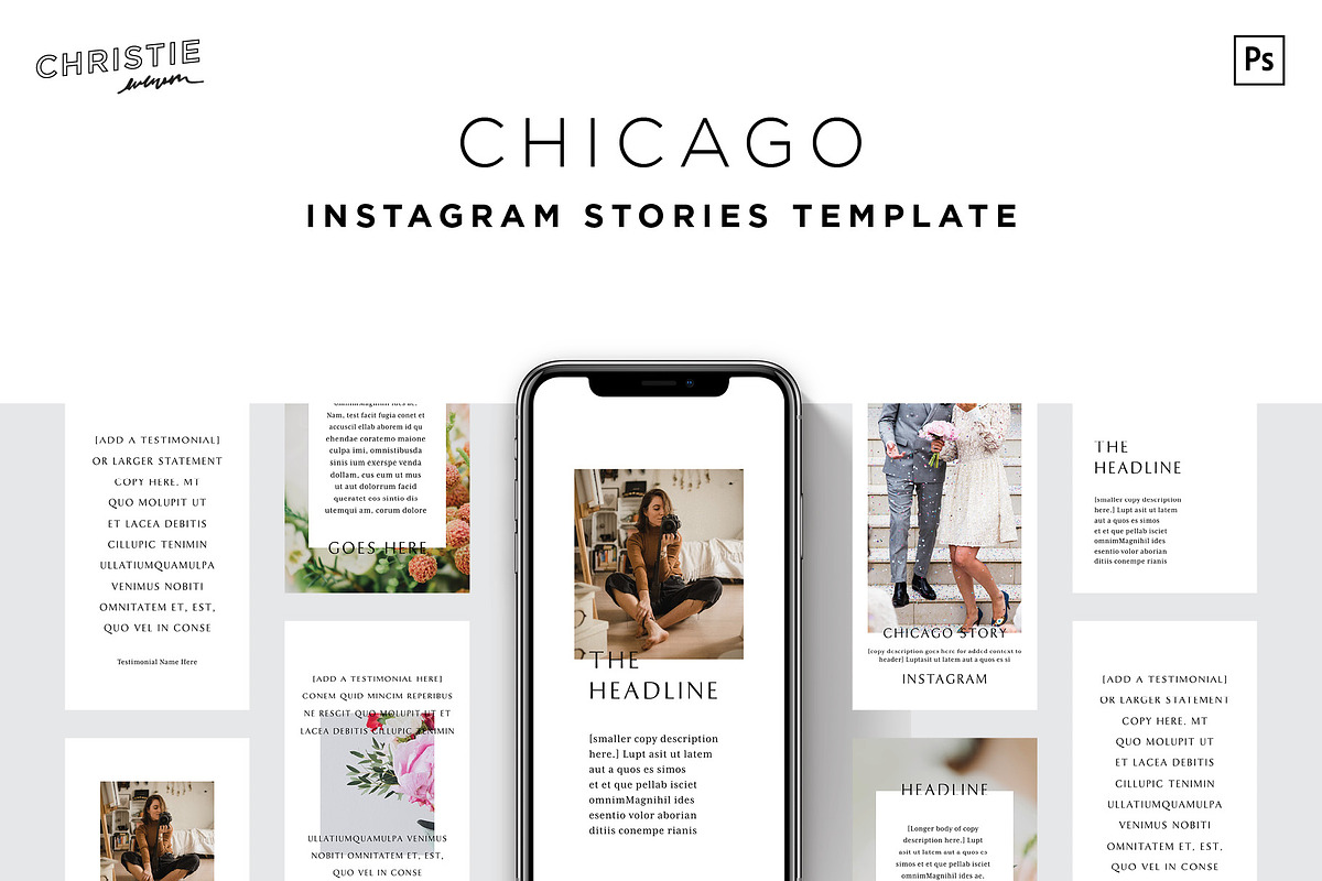 Instagram Stories for Wedding Pros, a Social Media Template by Christie Evenson (Photo 1 of 6)