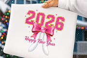 Pink Bow New Year Sublimination, an Illustration by SinaCreation (Thumbnail 9 of 11)