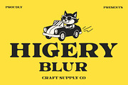 Higery Blur, a Serif Font by Craft Supply Co. (Thumbnail 1 of 8)