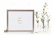 Silver styled frame isolated mockup, a Print Template by JustLikeMyDesktop (Thumbnail 2 of 3)