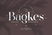 Bagkes Elegant Serif Font Typeface, a Serif Font by Perfectype (Thumbnail 1 of 10)