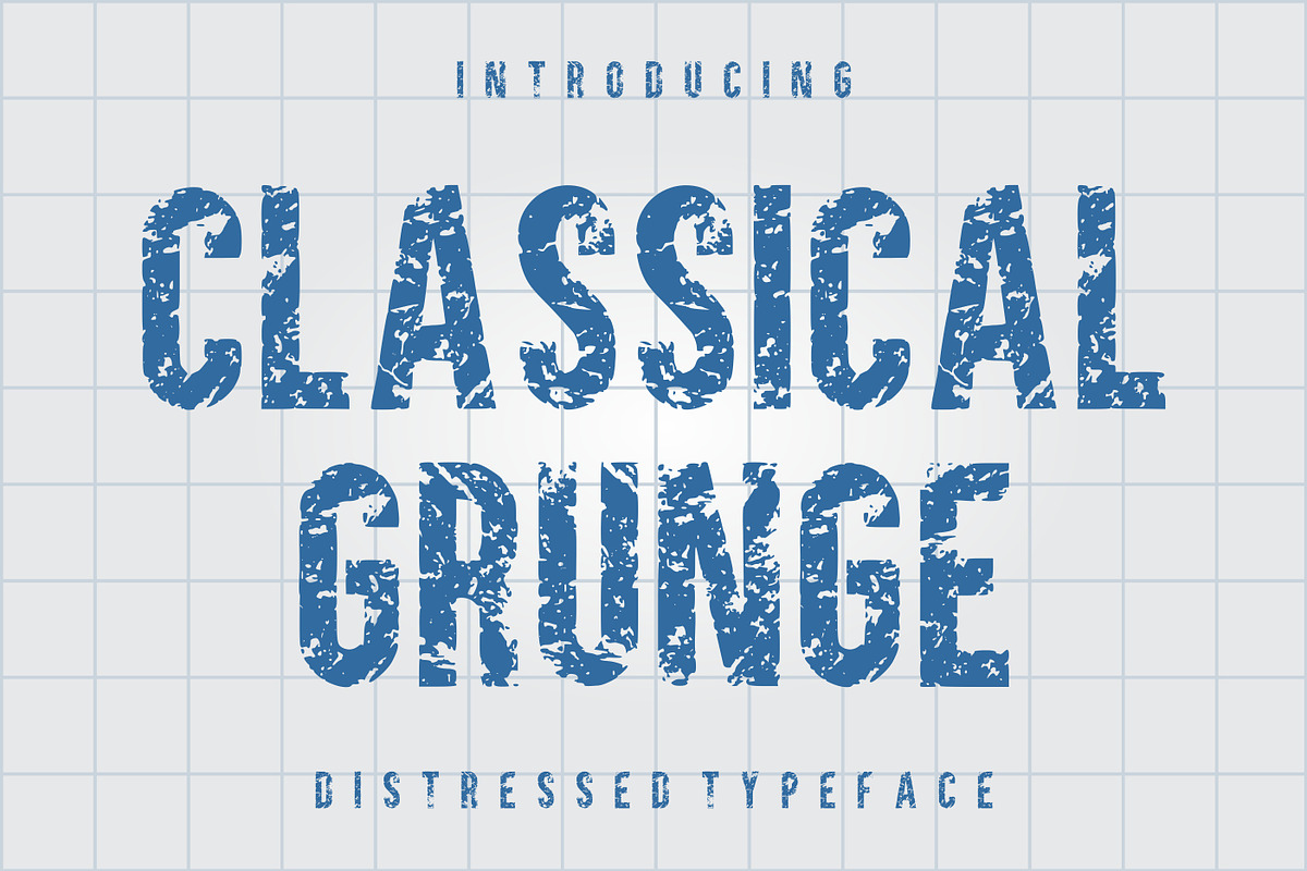 Classical Grunge, a Sans Serif Font by Limited.studio (Photo 1 of 7)