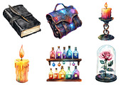 Magic School Dark Academia Clipart, an Illustration by Daily.Designs (Thumbnail 2 of 5)